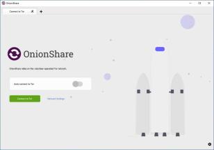 OnionShare main screen