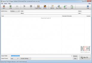 Express Rip CD Ripper Software main screen