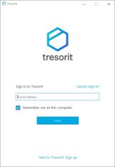 Tresorit main screen