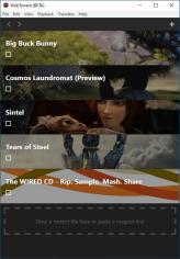 WebTorrent main screen