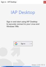 IAP Desktop main screen