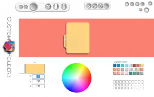 CustomFolder main screen