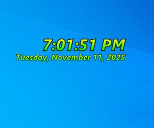 DesktopDigitalClock main screen