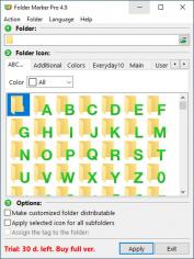 Folder Marker Pro main screen