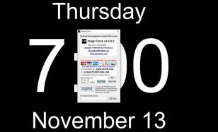 Huge Clock main screen