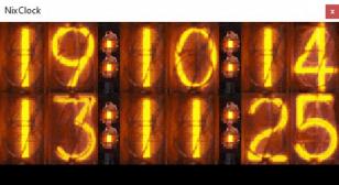NixClock main screen