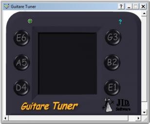 Guitare Tuner main screen