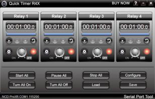Quick Timer R4X main screen