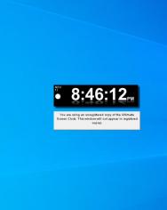 The Ultimate Screen Clock main screen