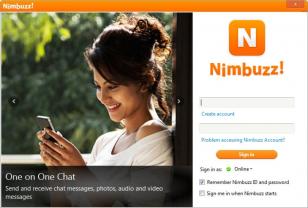 Nimbuzz main screen