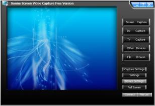Sonne Screen Video Capture main screen
