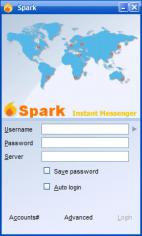 Spark main screen