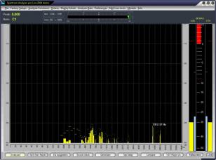 Spectrum Analyzer pro Live main screen