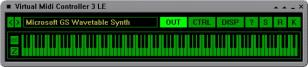 Virtual Midi Controller 3 LE main screen