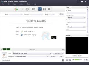 Xilisoft DVD Audio Ripper SE main screen