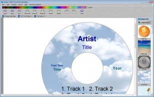AMF CD and DVD Label Maker main screen