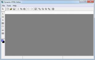 Dynamic HTML Editor main screen