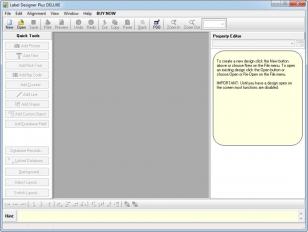 Label Designer Plus DELUXE main screen