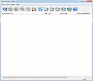 Registry Purify main screen