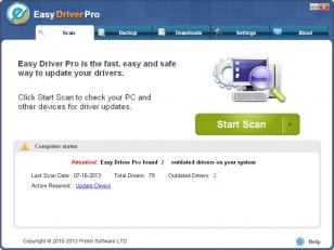 Easy Driver Pro main screen