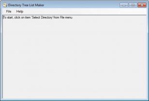 Directory Tree List Maker main screen
