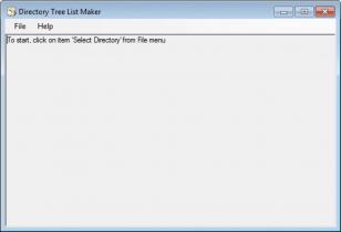 Directory Tree List Maker main screen