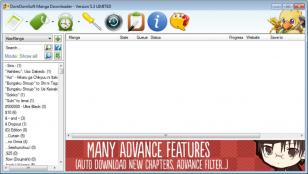 DomDomSoft Manga Downloader main screen