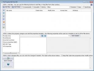 File Property Edit Free main screen