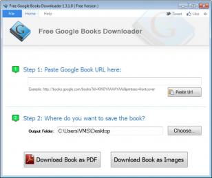 Free Google Books Downloader main screen