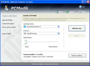 PCMedik main screen