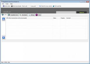 Rapidshare Auto Downloader main screen