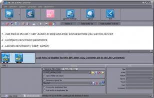 Alt CDA to MP3 Converter main screen