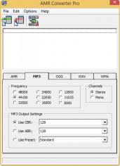 AMR Converter Pro main screen