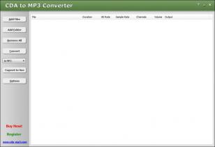 CDA to MP3 Converter main screen