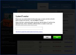 SystemTweaker 2013 main screen