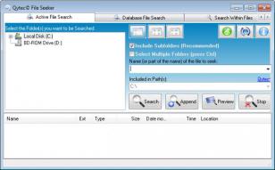 File Seeker main screen