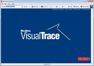 McAfee Visual Trace main screen