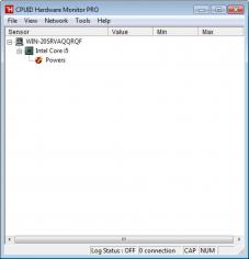 CPUID HWMonitor Pro main screen