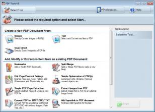 PDF Tools main screen