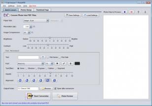 PhotoPDF main screen