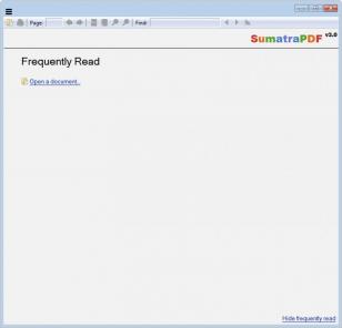 SumatraPDF main screen