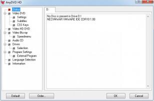 AnyDVD HD main screen