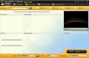 CloneDVD 7 Ultimate main screen