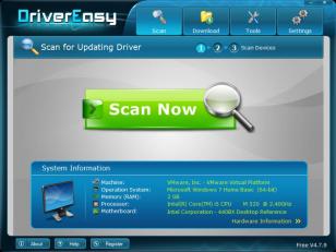 DriverEasy main screen