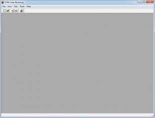 HTML Help Workshop main screen