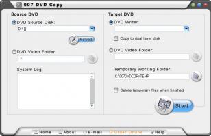 007 DVD Copy main screen