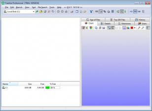 TreeSize Professional main screen
