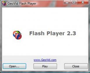 GeoVid Flash Player main screen