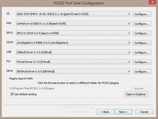 PCSX2 - Playstation 2 Emulator main screen