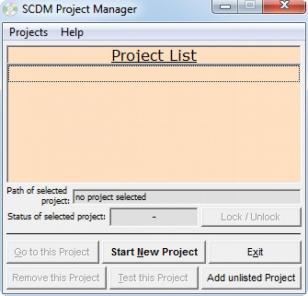 Simple CD-DVD Menu Project Manager main screen